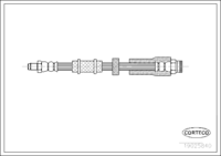 สายเบรค CORTECO OEM 1311457080 หมายเลขสินค้า 1 9 0 2 5 8 4 0, FIAT (107414)