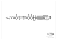 สายเบรค CORTECO OEM 1311401080 หมายเลขสินค้า 1 9 0 2 5 8 4 1, FIAT (107415)