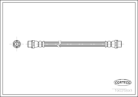 Brake Hose, CORTECO, OEM 4B0611775, Article number 1 9 0 2 5 8 9 3, AUDI (107434)