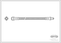 สายเบรค CORTECO, OEM 2024280735, หมายเลขสินค้า 1 9 0 2 5 9 0 5, MERCEDES-BENZ (107438)