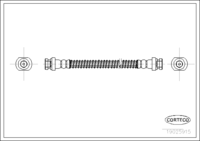 สายเบรค CORTECO OEM MB587742 หมายเลขสินค้า 1 9 0 2 5 9 1 5, MITSUBISHI (107444)