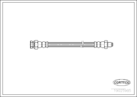 สายเบรค CORTECO, OEM MR129744, หมายเลขสินค้า 1 9 0 2 5 9 8 5, MITSUBISHI (107452)