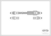 สายเบรค CORTECO OEM 6714709 หมายเลขสินค้า 1 9 0 2 6 9 0 5, FORD (107674)