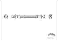 สายเบรคเพลาล้อหลังสำหรับ TOYOTA, OEM 9094702497 หมายเลขบทความ 1 9 0 2 9 8 2 1