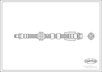 สายเบรค CORTECO OEM 1114757 หมายเลขสินค้า 1 9 0 3 0 1 4 0, FORD (107843)