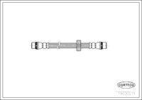 สายเบรค, CORTECO, OEM 8200045782, หมายเลขสินค้า 1 9 0 3 0 2 7 1, RENAULT (107850)