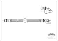 Shaft Seal, differential, CORTECO, OEM 452453B200, Article number 4 9 4 3 8 7 9 6, HYUNDAI (119603)