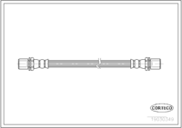 Brake Hose, CORTECO, OEM 9094702362, Article number 1 9 0 3 0 3 4 9, TOYOTA (Front Axle, Length: 242mm)