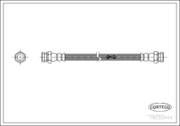 สายเบรค CORTECO OEM 4620289909 หมายเลขสินค้า 1 9 0 3 0 4 4 4, NISSAN (107910)