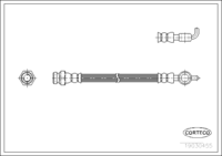 สายเบรค CORTECO OEM S11343810 หมายเลขสินค้า 1 9 0 3 0 4 5 5, MAZDA (107916)