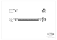 สายเบรค CORTECO OEM 46201R8200 หมายเลขสินค้า 1 9 0 3 0 4 6 6, NISSAN (107917)