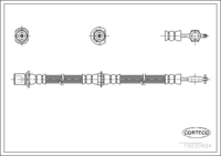 สายเบรคเพลาหน้าสำหรับTOYOTA ยาว 475mm