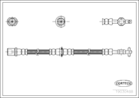 Front Axle Brake Hose for TOYOTA (107926)