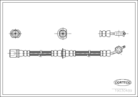 ท่อเบรคเพลาหน้าสำหรับโตโยต้า (OEM 9094702512)