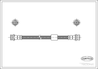 สายเบรค CORTECO OEM B45543810A หมายเลขสินค้า 1 9 0 3 0 4 9 5, MAZDA (107931)
