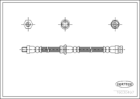 สายเบรค CORTECO OEM 395843980 หมายเลขสินค้า 1 9 0 3 0 4 9 7, MAZDA (107932)