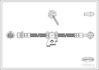 สายเบรค CORTECO, OEM 01464SB2030, หมายเลขสินค้า 1 9 0 3 0 5 0 8, HONDA (107936)