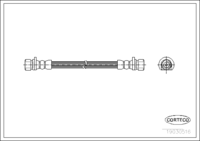 สายเบรค CORTECO, OEM 01466SR3020, หมายเลขสินค้า 1 9 0 3 0 5 1 6, HONDA (107940)