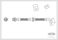 สายเบรค, CORTECO, OEM 462000000000000000, หมายเลขสินค้า 1 9 0 3 0 5 3 7, NISSAN (107947)
