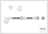 Brake Hose, CORTECO, OEM 46200000000000000000, ဆောင်းပါးနံပါတ် 1 9 0 3 0 5 3 8, NISSAN (107948)