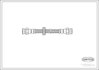 สายเบรค, CORTECO, OEM 6K9611776, หมายเลขสินค้า 1 9 0 3 0 6 4 6, AUDI (107951)