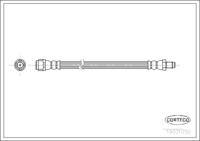 Brake Hose, CORTECO, OEM 1634201348, Article number 1 9 0 3 1 0 5 0, MERCEDES-BENZ (107953)