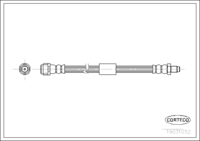 สายเบรค CORTECO OEM 1634200748 หมายเลขสินค้า 1 9 0 3 1 0 5 2, MERCEDES-BENZ (107954)