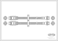 สายเบรค CORTECO OEM 46749271 หมายเลขสินค้า 1 9 0 3 1 1 0 1, FIAT (107965)