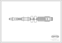 สายเบรค, CORTECO, OEM 4806C2, หมายเลขสินค้า 1 9 0 3 1 1 9 2, PEUGEOT (107971)