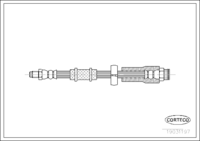 สายเบรค, CORTECO, OEM 4806F3, หมายเลขสินค้า 1 9 0 3 1 1 9 7, PEUGEOT (107972)