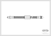 สายเบรค, CORTECO, OEM 4403662, หมายเลขสินค้า 1 9 0 3 1 2 0 3, OPEL (107973)