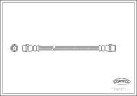 Brake Hose, CORTECO, OEM 9044280435, Article number 1 9 0 3 1 2 2 1, MERCEDES-BENZ (107974)