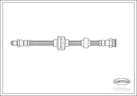 Brake Hose, CORTECO, OEM 60651567, ဆောင်းပါးနံပါတ် 1 9 0 3 1 5 8 5, ALFA ROMEO (107983)