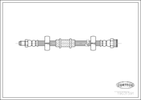 สายเบรค CORTECO OEM 46757381 หมายเลขสินค้า 1 9 0 3 1 5 9 1, FIAT (107984)