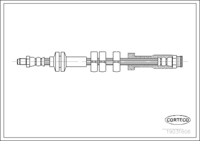 สายเบรค CORTECO OEM 46481634 หมายเลขสินค้า 1 9 0 3 1 6 0 6, FIAT (107988)