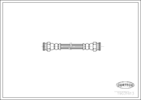สายเบรค CORTECO, OEM 46803893, หมายเลขสินค้า 1 9 0 3 1 6 1 3, ABARTH (107989)