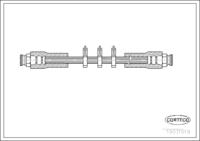 สายเบรค CORTECO OEM 60588022 หมายเลขสินค้า 1 9 0 3 1 6 1 9, ALFA ROMEO (107991)