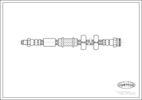 Brake Hose, CORTECO, OEM 46778083, အပိုဒ်နံပါတ် 1 9 0 3 1 6 2 0, FIAT (107992)