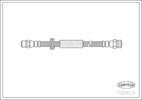 สายเบรค CORTECO OEM 7M0611775E หมายเลขสินค้า 1 9 0 3 1 6 3 4, SEAT (107995)