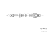 Brake Hose, CORTECO, OEM 34326760909, Article number 1 9 0 3 1 6 3 7, BMW (107997)၊