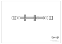 สายเบรค CORTECO OEM 859611707 หมายเลขสินค้า 1 9 0 3 1 6 4 4, AUDI (108002)