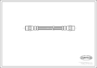 สายเบรค, CORTECO, OEM 34321162612, หมายเลขสินค้า 1 9 0 3 1 6 5 5, BMW (108006)