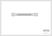 สายเบรค, CORTECO, OEM 6U0611775A, หมายเลขสินค้า 1 9 0 3 1 7 3 5, VW (108016)