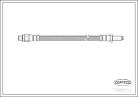สายเบรค, CORTECO, OEM 93800897, หมายเลขสินค้า 1 9 0 3 1 7 5 3, IVECO (108018)