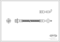 สายเบรค, CORTECO, OEM 562378, หมายเลขสินค้า 1 9 0 3 1 8 7 2, OPEL (108028)