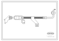 Brake Hose, CORTECO, OEM 1041774, Article number 1 9 0 3 2 1 2 8, FORD (108051)