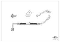 Brake Hose, CORTECO, OEM 6149179, Article number 1 9 0 3 2 1 3 0, FORD (108053)
