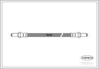 Brake Hose, CORTECO, OEM 7207657, Article number 1 9 0 3 2 1 4 3, OPEL (108066)