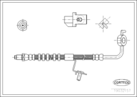 Brake Hose, CORTECO, OEM 6941705, Article number 1 9 0 3 2 1 5 7, FORD (108079)