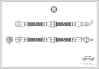 Brake Hose, CORTECO, OEM 8944033223, Article number 1 9 0 3 2 1 6 6, ISUZU (108088)